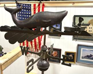 Folk Art Whale Weather Vane