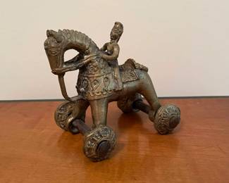 Brass Temple Toy Horse