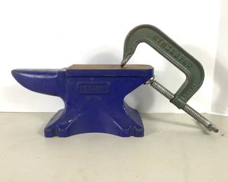 NIAB220 Record No 15 Bench Anvil Craftsman C Clamp
