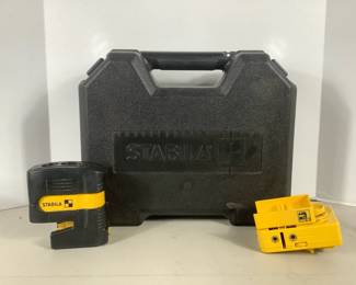 NIAB222 Stabila Laser Level Model # LA-4P, comes with safety glasses. Does turn on, comes original case and manual.
