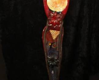 Glass Sculpture by Susan Gott 41" on base