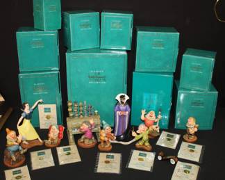 10pc Walt Disney Snow White & Seven Dwarfs in boxes (never displayed)