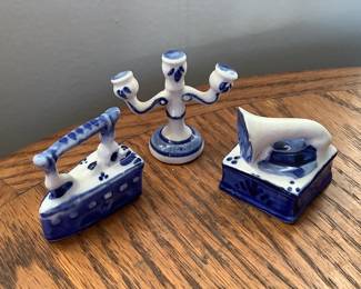 Blue and White Miniature Porcelains