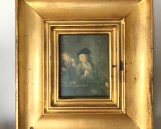 Godfried Schalken ( 1643-1706) Il Fumatore Petite Framed Art