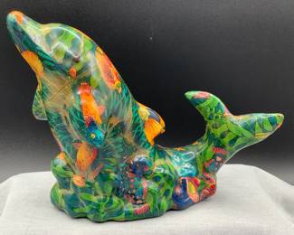 Ceramic Patchwork Dolphin