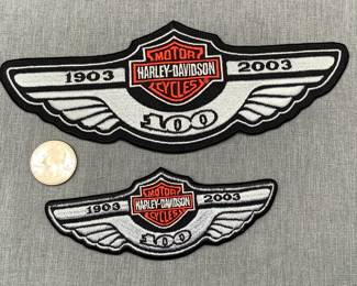 Harley Davidson Motorcycles Patches 100 year anniversary