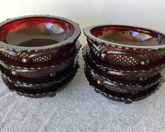Avon Cape Cod red bowls