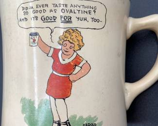 1930 Little Orphan Annie Ovaltine Mug