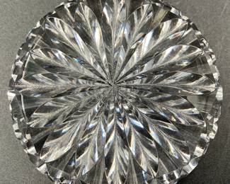 Cut crystal paperweight