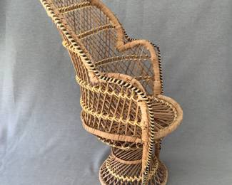 1970s Peacock Chair for Dolls