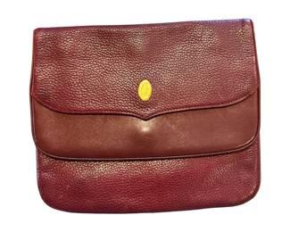 CARTIER RED LEATHER CLUTCH PURSE