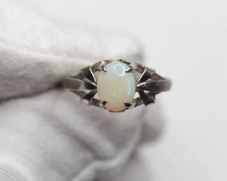 OPAL STERLING SILVER RING