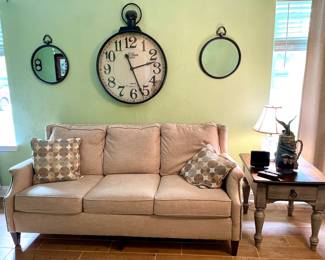 Couch $195. End Table brown top Grey Bottom $125