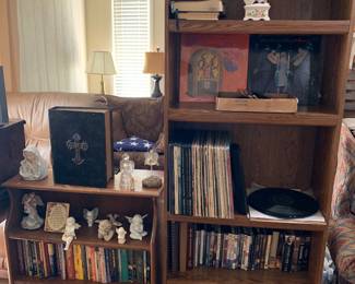 5 bookcases of books