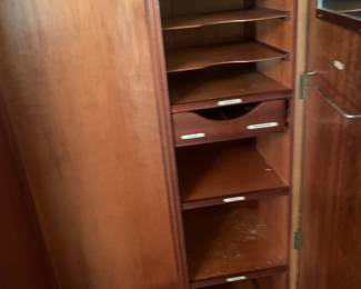 Inside of armoire 