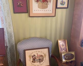 Lots of crewel and needle art 