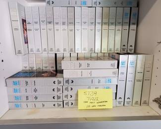 Complete collection of Star Trek Next Generation VHS with a good number of Classic Star Trek as well - Sold as a set