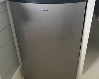 Amana stainless steel mini fridge