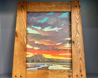 “Wistful” by William Hawkins, oil painting on canvas board 2019. 