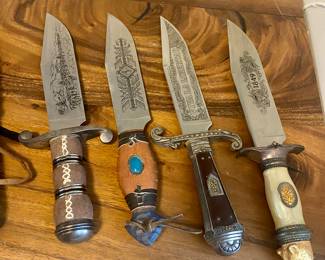Franklin Mint Bowie knife collection