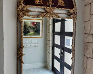 Large beveled mirror,  7 feet by 3 ft 8”. 