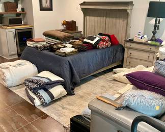 Queen sized bed frame with Purple Mattress on Leggett and Platt adjustable Bed frame. 