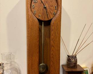 Mid century clock, coasters, owl