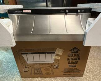 Brand new stainless steel range hood