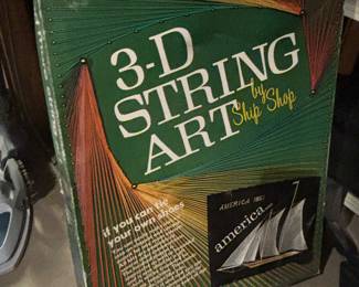 Vintage 3-D string art