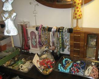 Costume jewelry and jewelry boxes