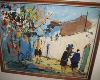 Mid-century framed art