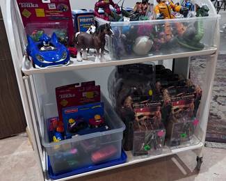 Tonka, Fisher-Price, Pirates of the Caribbean figures and toys