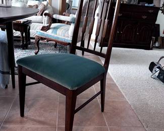 Mid-century dining set with 6 chairs (1 chair shown here)