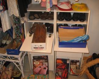 Women's shoes and slippers including Clarks and Minnetonka Moccasins