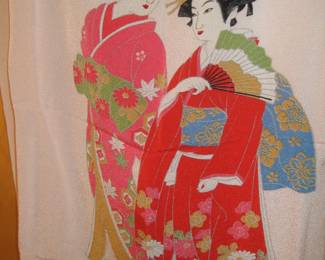 Asian silk scarf