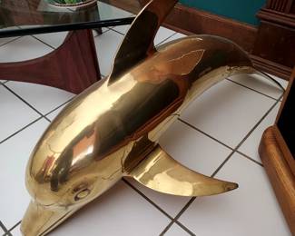 Huge  Brass Dolphins (Two available)
