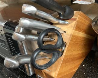 narrow knife block set