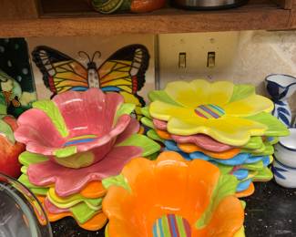 colorful dishes