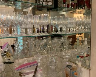 so much barware... too crowded, handle with care