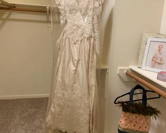 Vintage wedding dress & shoes