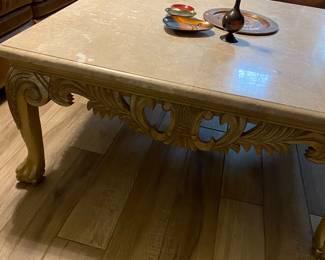 Marble coffee table