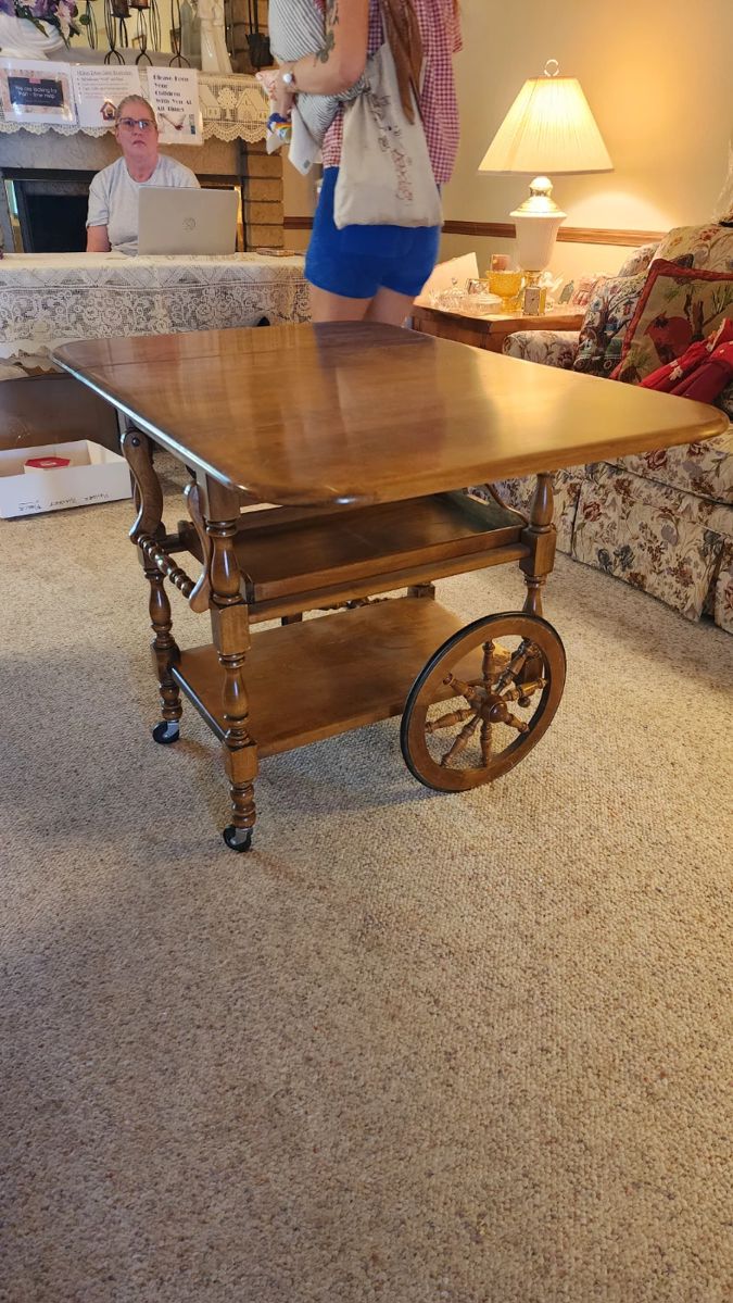 Tea Cart Included in the online Auction - (There is a link in the Sales Description)