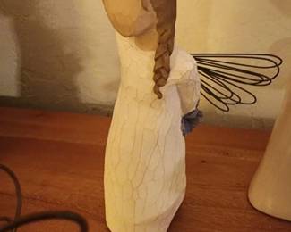 Willow Tree Thank You Angel With Purple Flowers