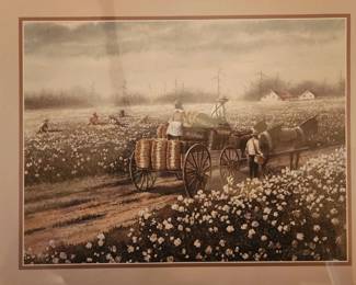 Print. Cotton Pickers by T. Coleman