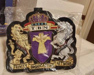Pat Robertson Trinity Broadcasting Network Sewn Ornate TBN Patch