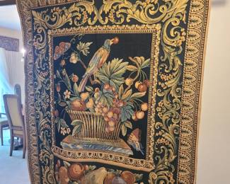 The JAY 111 aka Basket OF Plenty Belguim wall hanging tapestry 