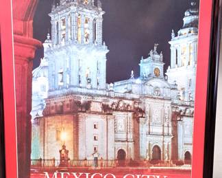 US AIR AIRWAYS POSTER MEXICO CITY