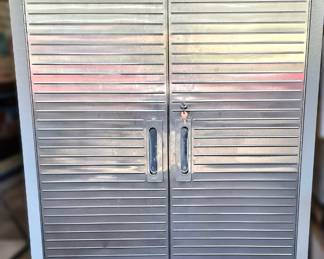 COMMERCIAL 2 DOOR CABINET ON WHEELS