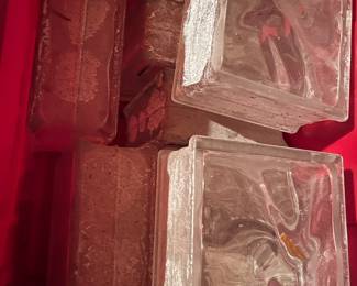 Glass blocks from the bathroom
