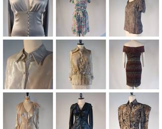 Kevan Hall Signature Blouses, 100% Silk, Chiffon, Tafetta, and more! Exquisite tailoring, hand made here in Los Angeles. Samples, one of a
Kinds, one of few. Last chance! 